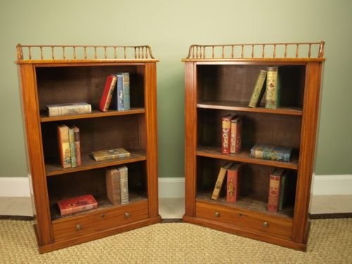 Pair of Victorian Dwarf Bookcases