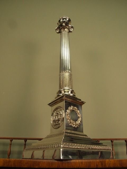 Substantial Edwardian Silver Lamp Base