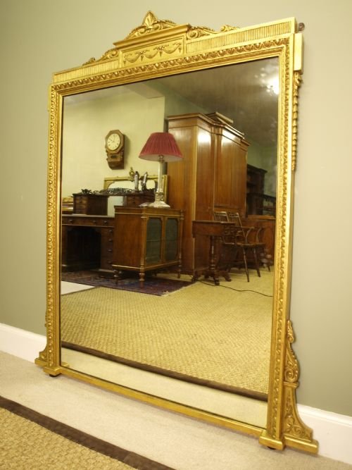 Victorian Giltwood Overmantel Mirror