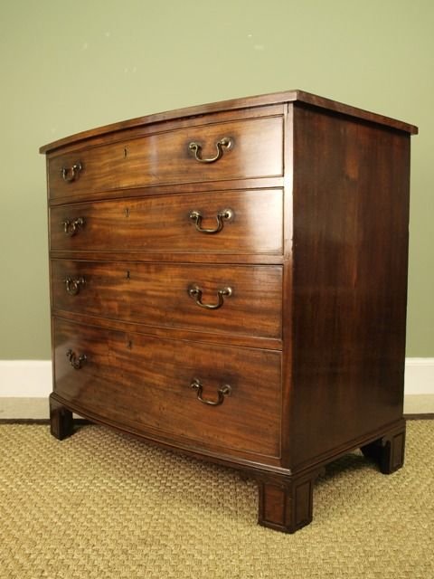 Georgian Mahogany Bow Fronted Chest