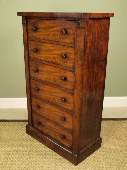 William IV Mahogany Wellington Chest by Gillows