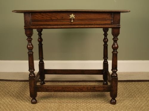 17th Century Oak Side Table