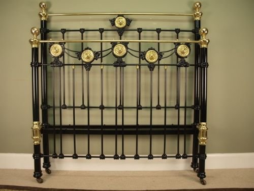 Victorian Brass & Iron Bed - Double