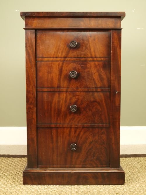 A Small Georgian Mahogany Wellington Chest