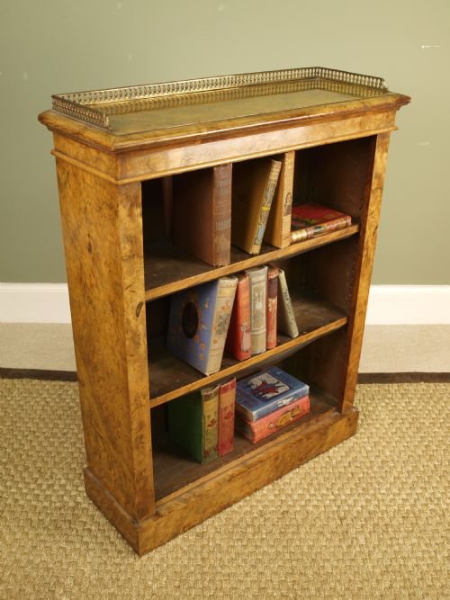 A Small Burr Walnut Dwarf Bookcase by James Shoolbred