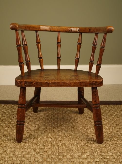 Early 19th Century Elm & Ash Childs Chair
