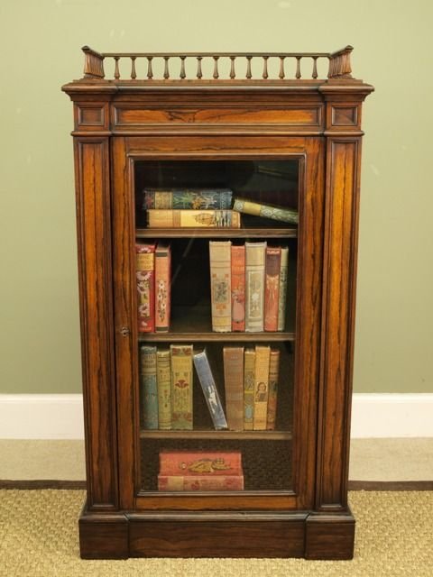 A Small William IV Rosewood Bookcase Cabinet