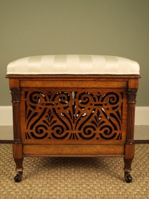 Early Victorian Canterbury Stool