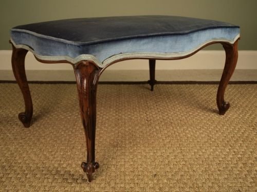 Early Victorian Cabriole Leg Stool