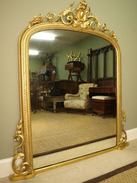 An Impressive Victorian Giltwood Overmantel Mirror