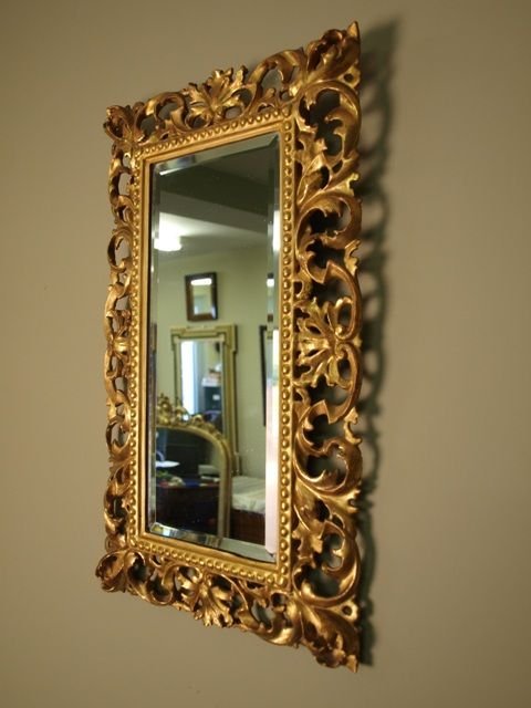 Small Victorian Florentine Mirror