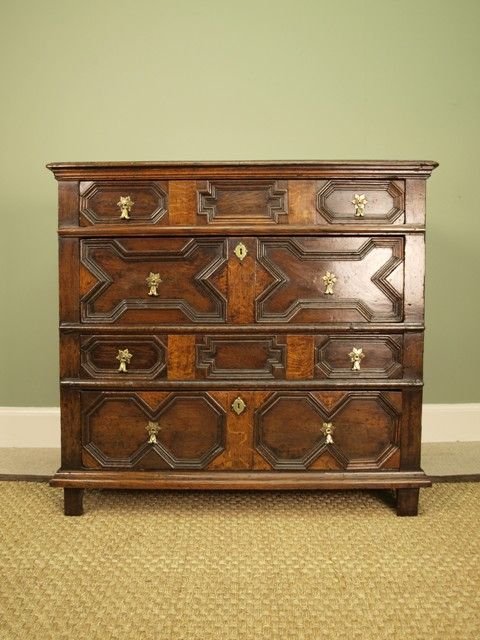 17th Century Carolean Oak Chest of Drawers