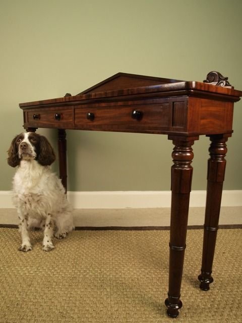 fig 1. A Narrow William IV Mahogany Console Side Table