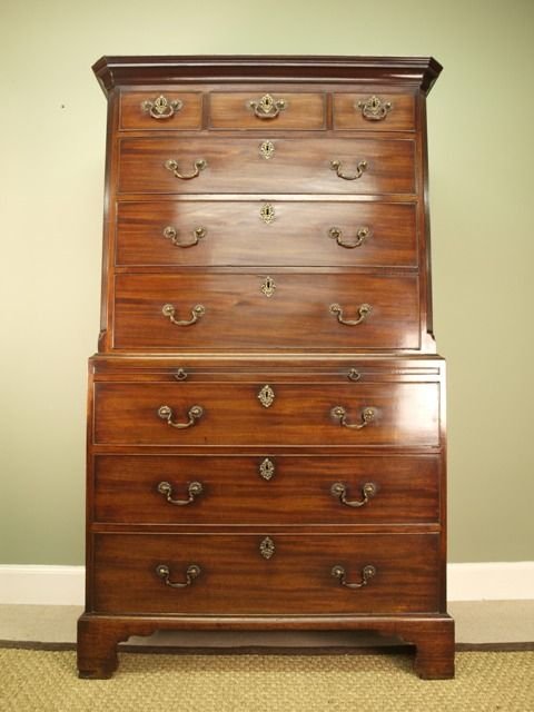 A Georgian Mahogany Chest on Chest