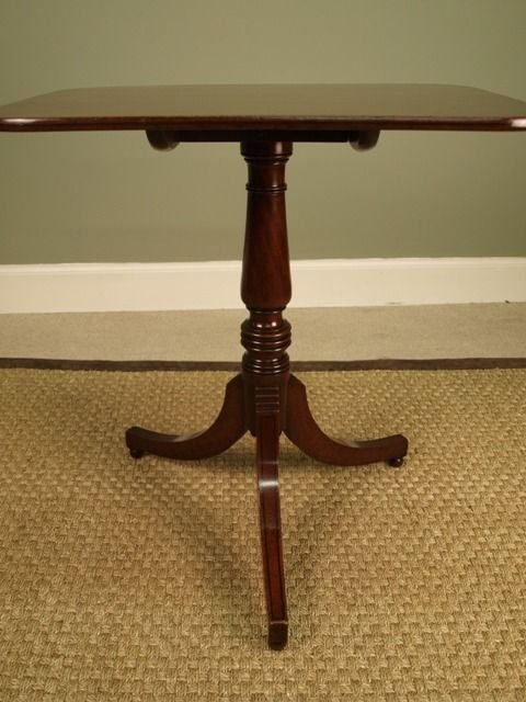 fig 2. A Regency Mahogany Inlaid Tilt Top Table