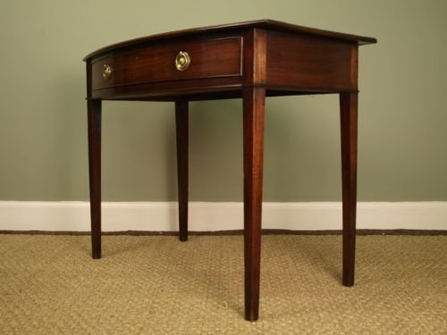 fig 1. Geogian Mahogany Bowfronted Table