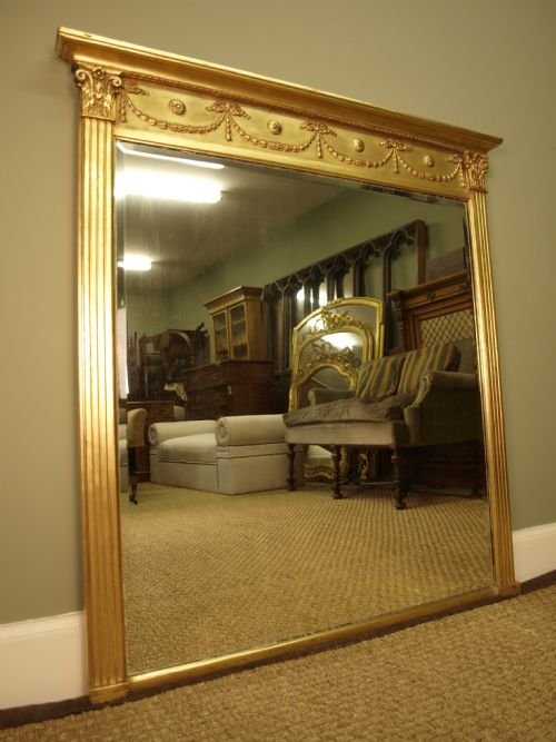 fig 1. A classical Victorian Giltwood Overmantel Mirror