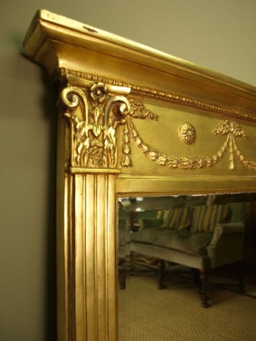 fig 2. A classical Victorian Giltwood Overmantel Mirror