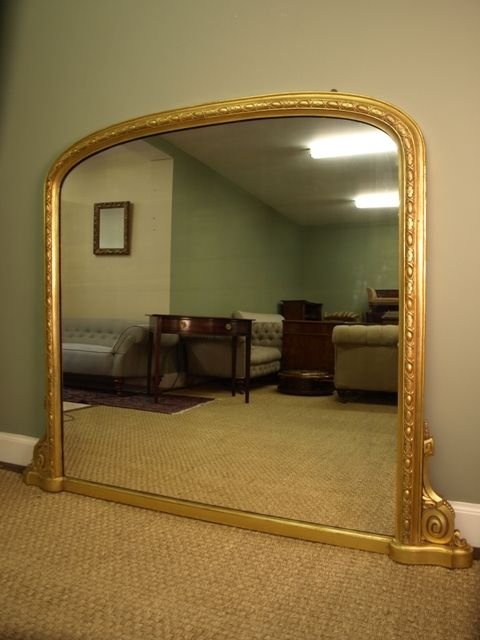 fig 1. A Victorian Gilded Overmantel Mirror