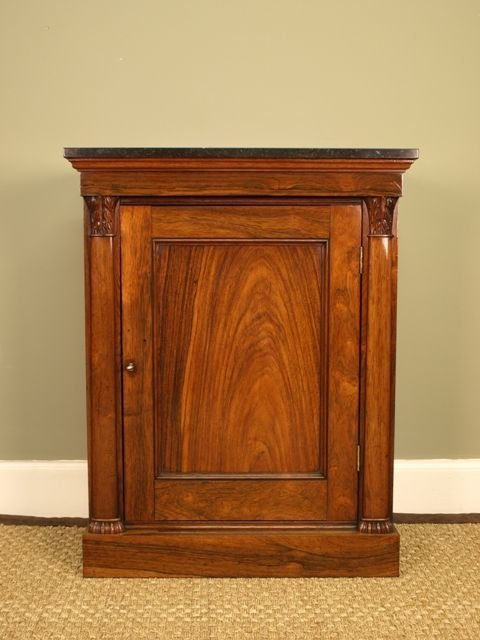 A Regency Dwarf Rosewood Side Cabinet/bookca