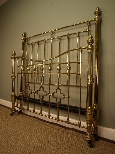 fig 1. A Rare Victorian Lacquered Brass Kingsize Bed