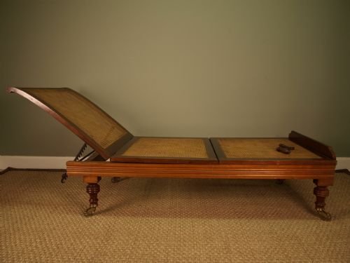 fig 2. 19th Century Mahogany and Ratan Daybed Steamer