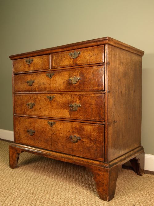 fig 1. Late 17th Century Burr Walnut Chest of Drawers