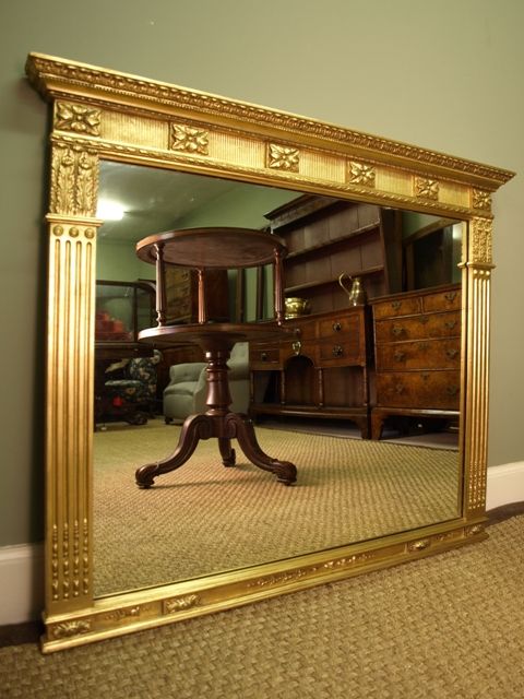 Victorian Landscape Giltwood Mirror
