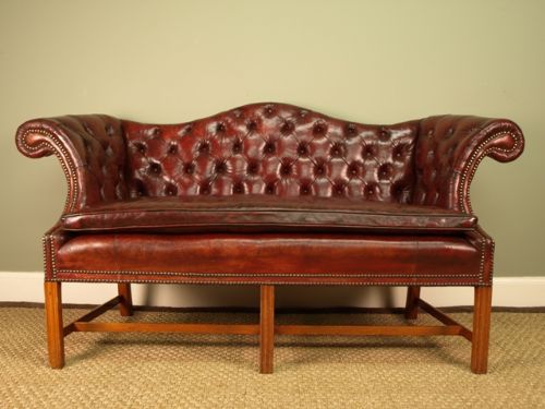 A Superb Small Leather Sofa