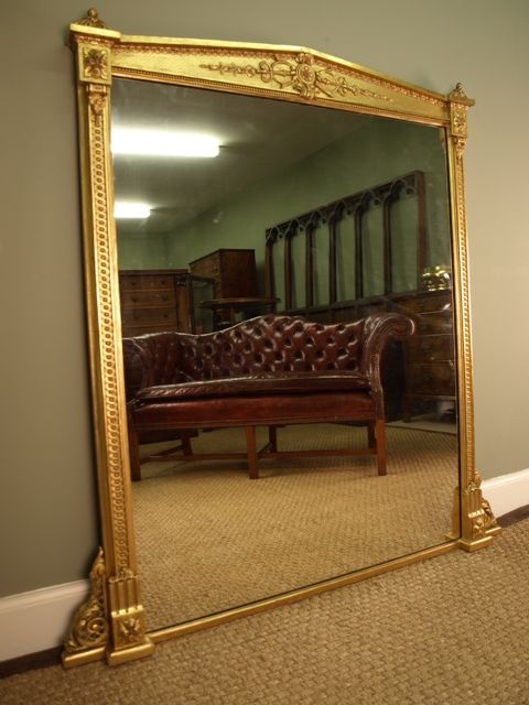 A Victorian Giltwood Overmantel