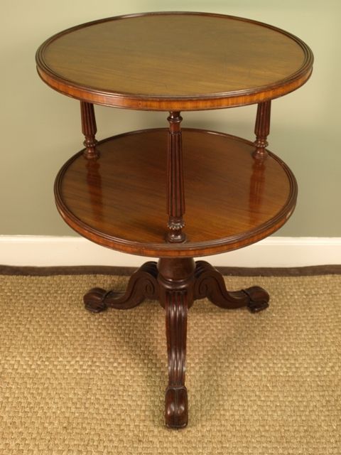 fig 1. A Gillows Mahogany Dumb Waiter