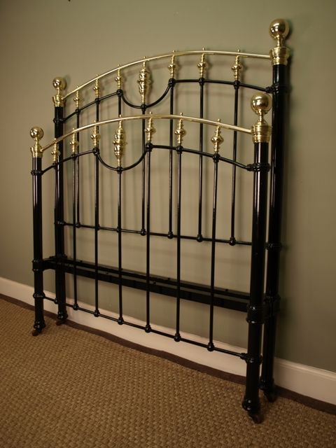 fig 1. Victorian Brass & Iron Bed - 4ft 6 (double)