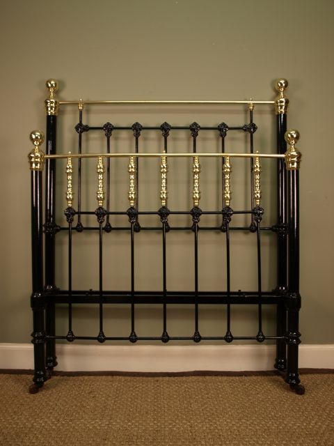 Classic Victorian Brass & Iron Bed 4ft