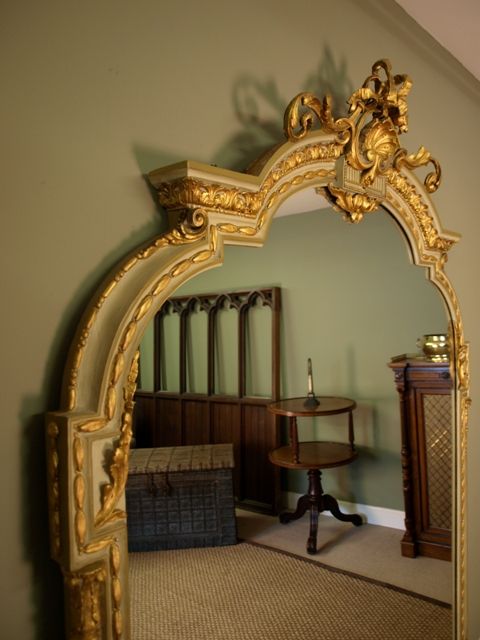 fig 2. A Large Victorian Gilt and Painted Wall Mirror