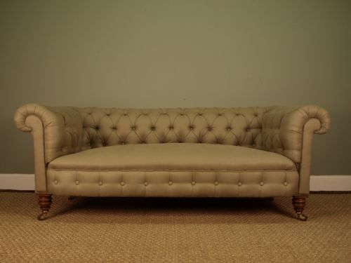fig 1. A Beautifully Proportioned Victorian Chesterfield Sofa