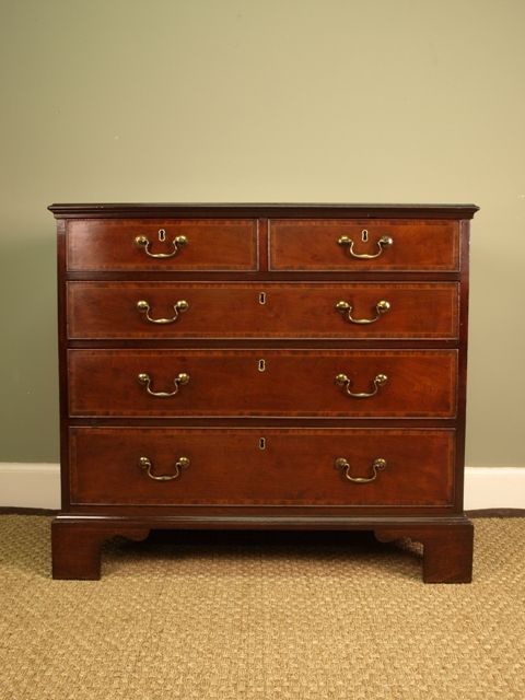 fig 1. A Fine George III Mahogany Chest of Drawers