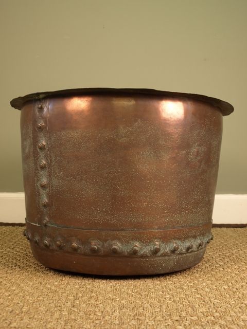 19th Century Large Copper Bucket / Planter