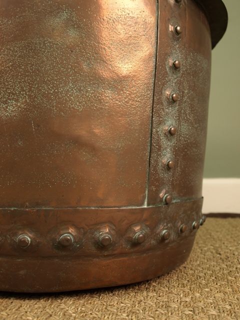 fig 1. 19th Century Large Copper Bucket / Planter