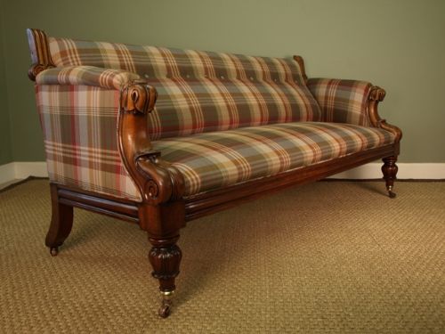 fig 1. An Impressive William IV Mahogany Settee
