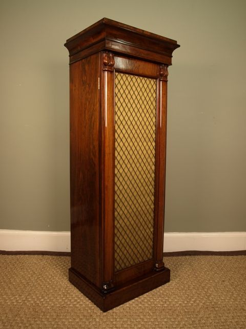fig 1. A George 1V Rosewood Side Cabinet/Bookcase