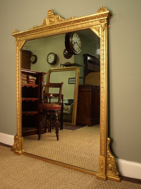 fig 1. A Stunning Victorian Giltwood Overmantel