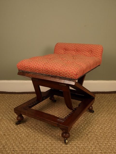 fig 1. A Victorian Adjustable Foot Stool