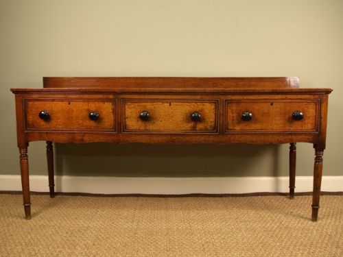 A Georgian Oak Dresser Base