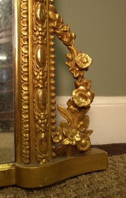 fig 1. A Victorian Giltwood Cherub Overmantel Mirror