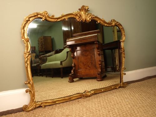 A Victorian Giltwood Overmantel Mirror