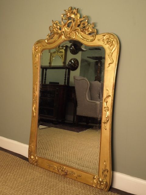 fig 1. A Giltwood Art Nouveau Wall Mirror