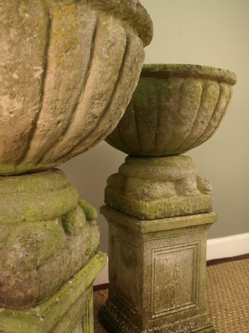 fig 1. A Pair of Large Urns on Stands