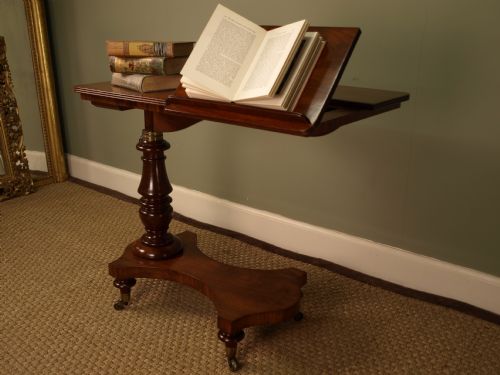 fig 1. George IV Mahogany Library Reading Table Gillows