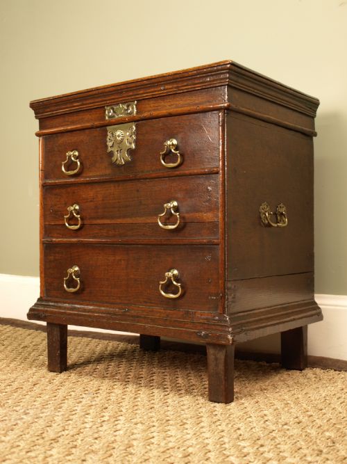 A Rare 18th C Oak Close Stool