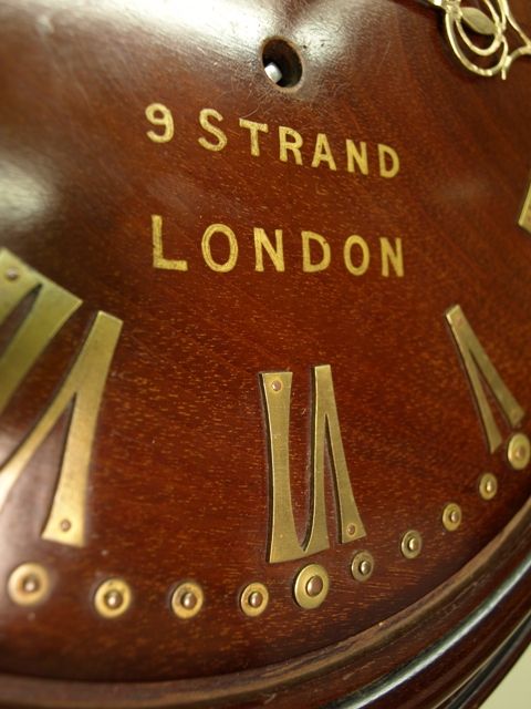 fig 2. Smith & Son of London Mahogany Wooden Dial Clock
